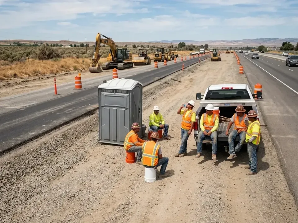 highway-road-construction-crew-007 — frequently asked questions, Porta Potty and Restroom Rentals in Baldwin, GA